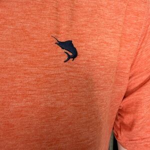 Tommy Bahama Men's Heathered Orange Tee Size S